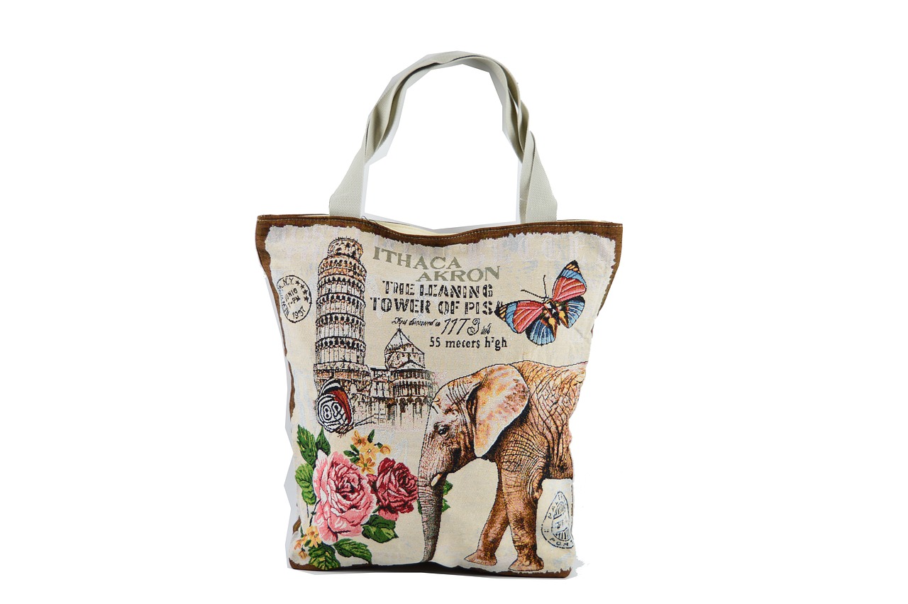 bag bag elephant cloth bag free photo