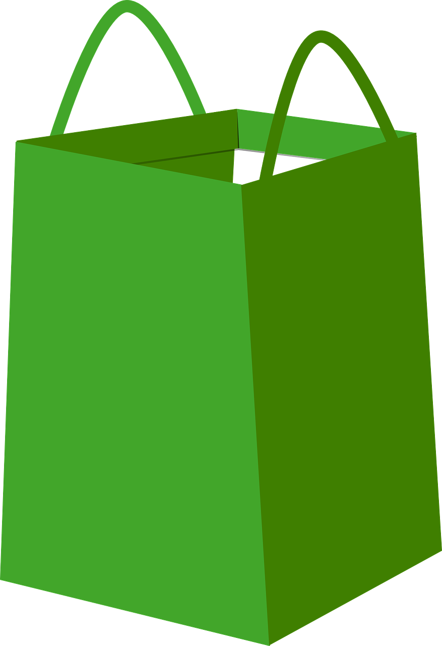bag shopper green free photo