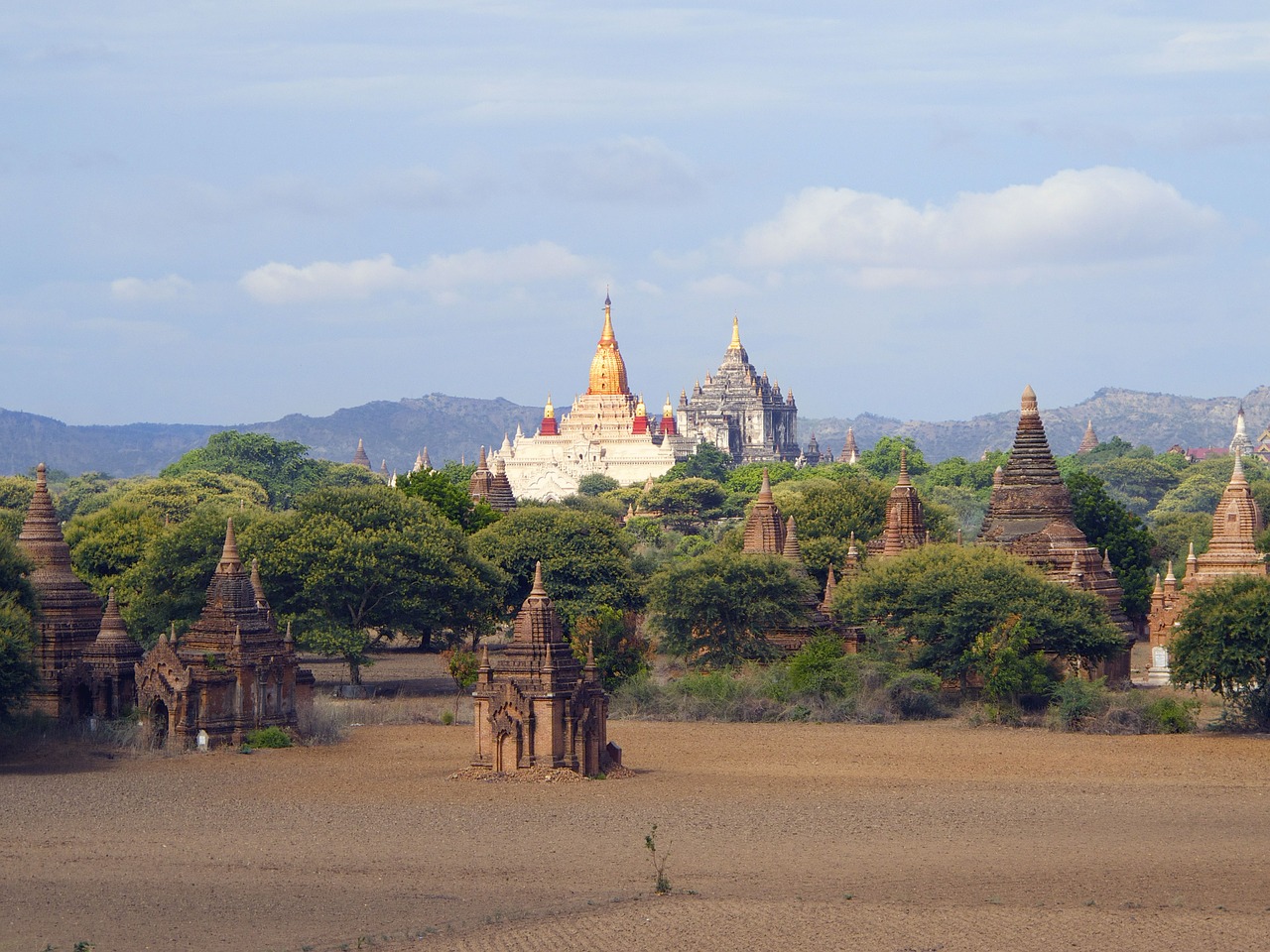 bagan burma temples free photo