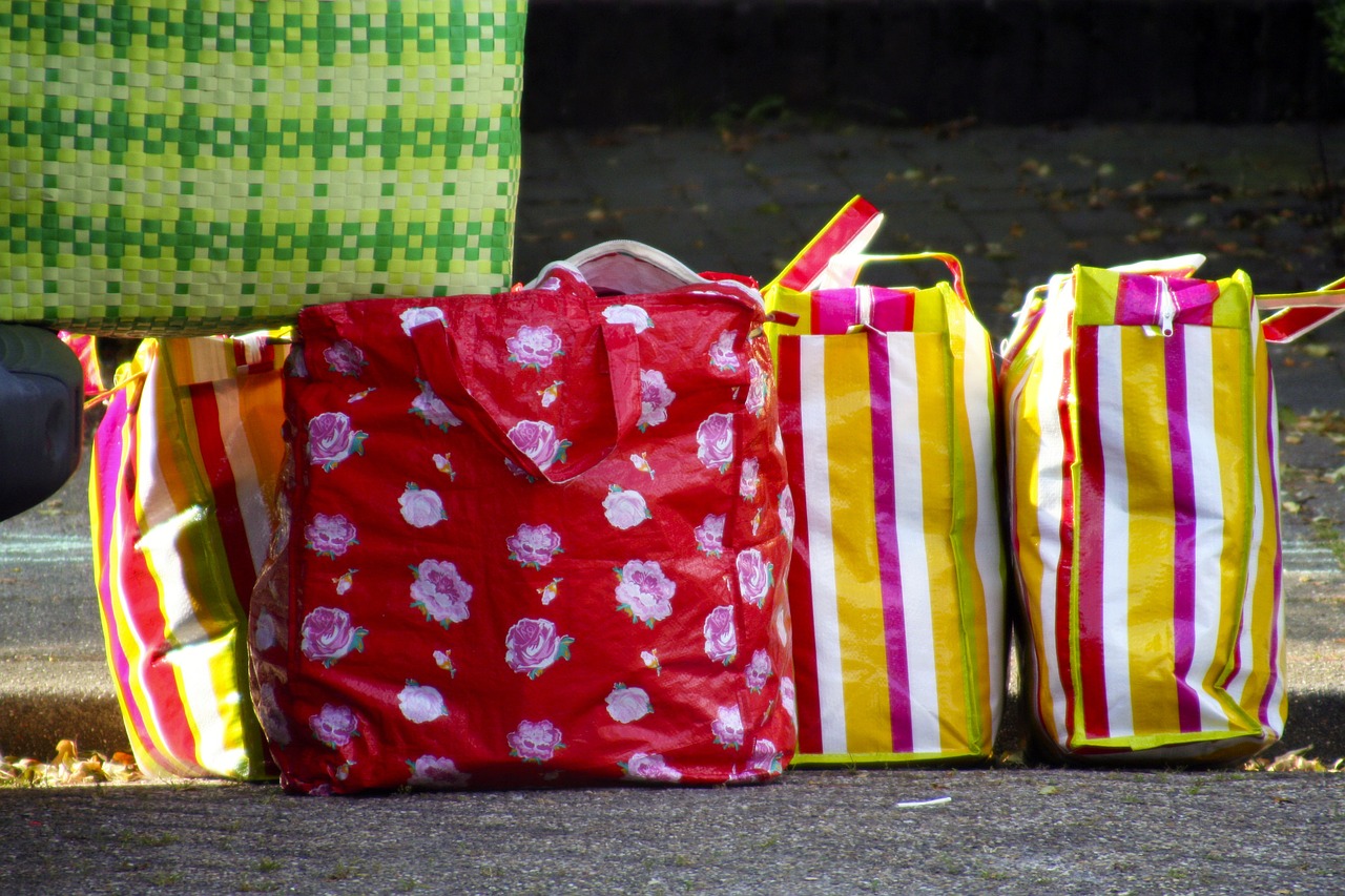 bags plastic shopping free photo