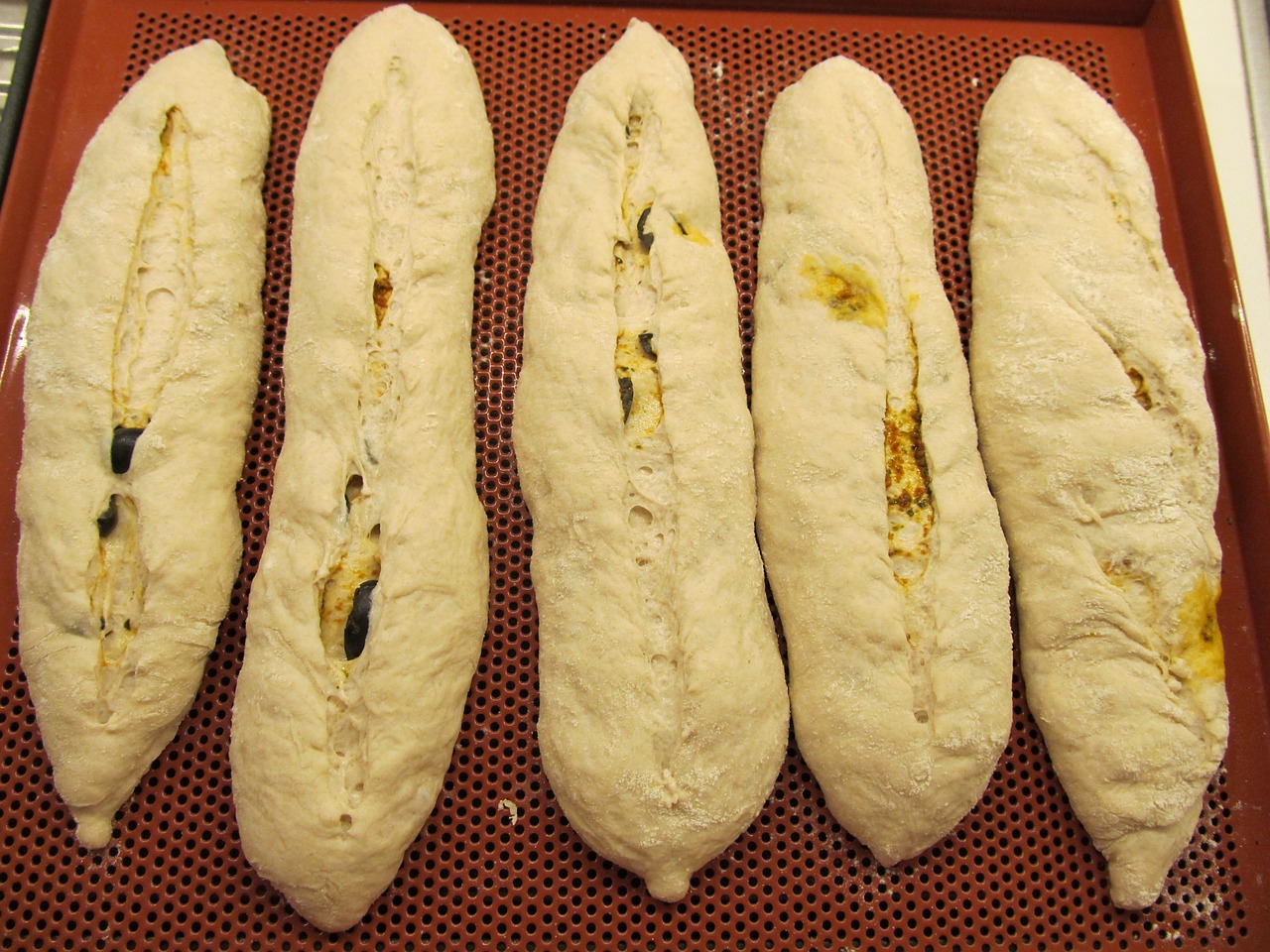 baguette dough filled free photo