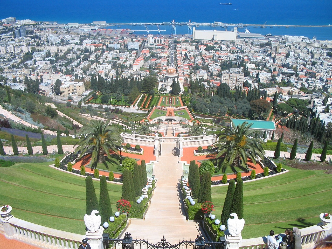 baha'i gardens haifa free photo