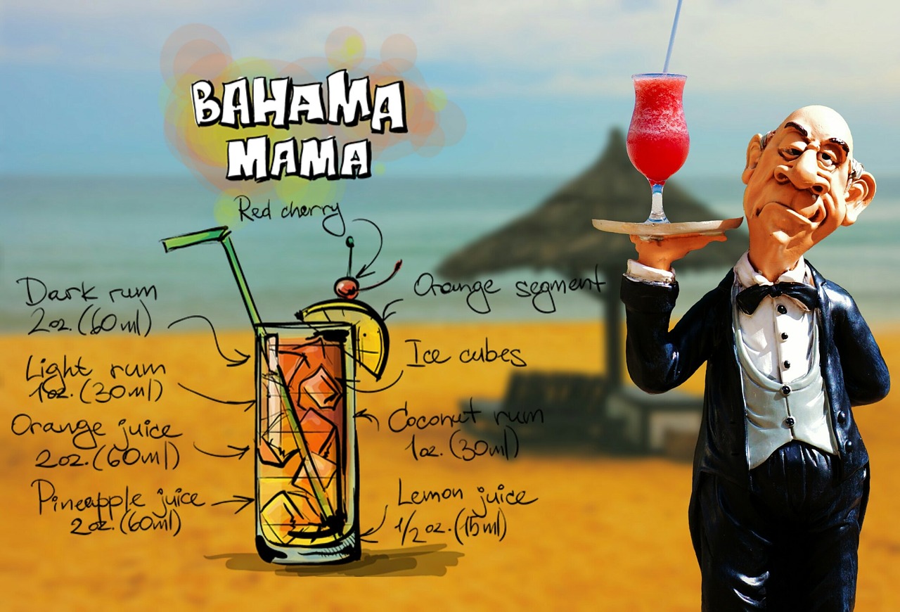 bahama mama cocktail drink free photo