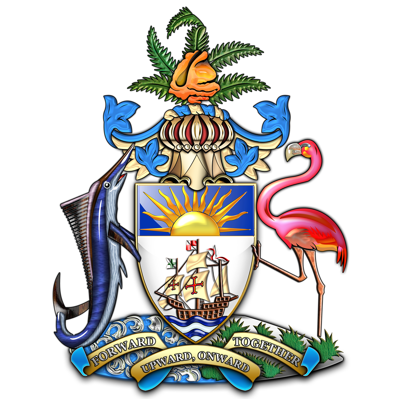 bahamas bahamas coat of arms bahamas coa free photo