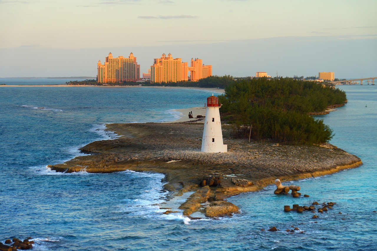 bahamas lighthouse caribbean free photo