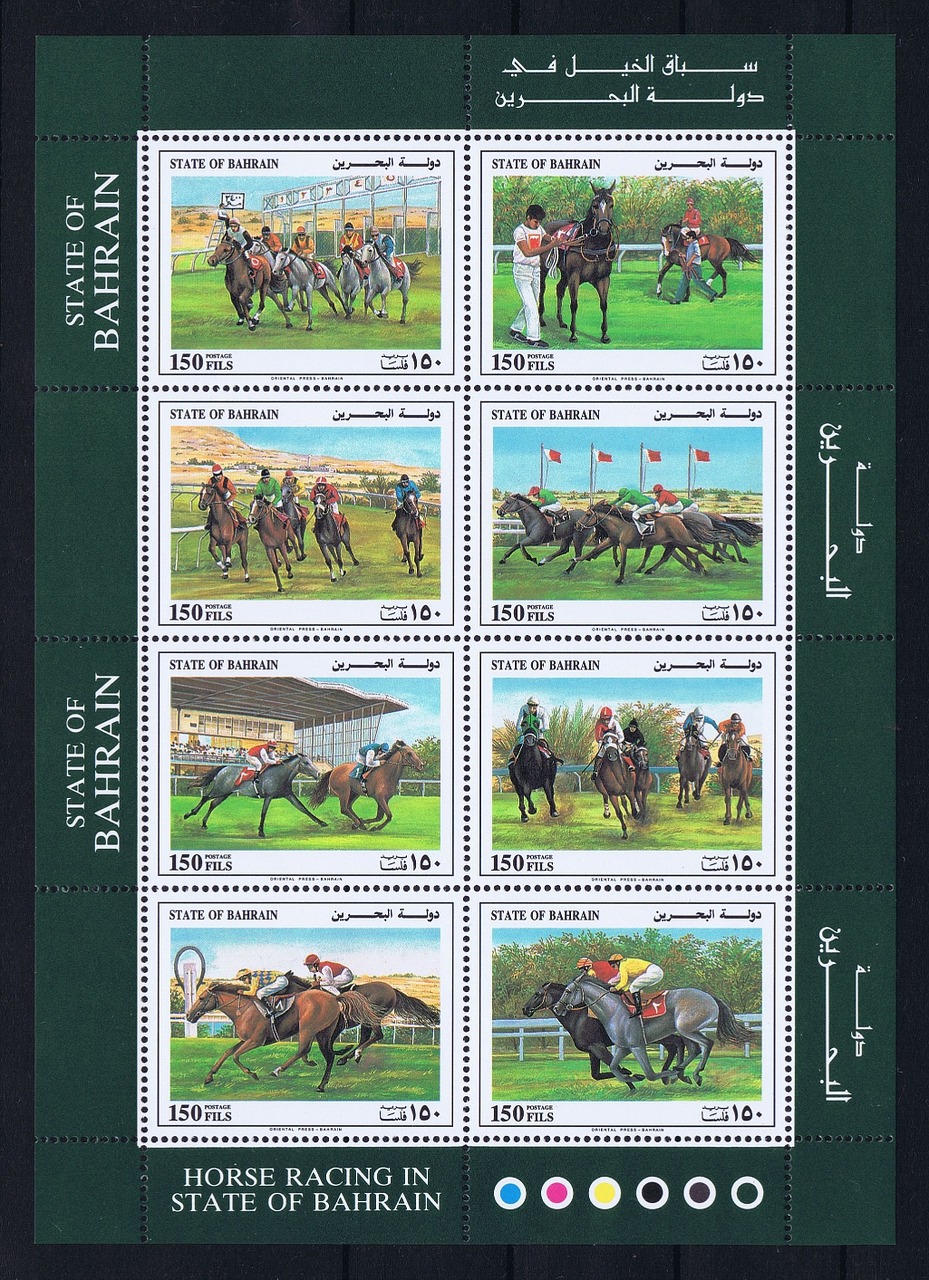 bahrain postage stamps golf free photo