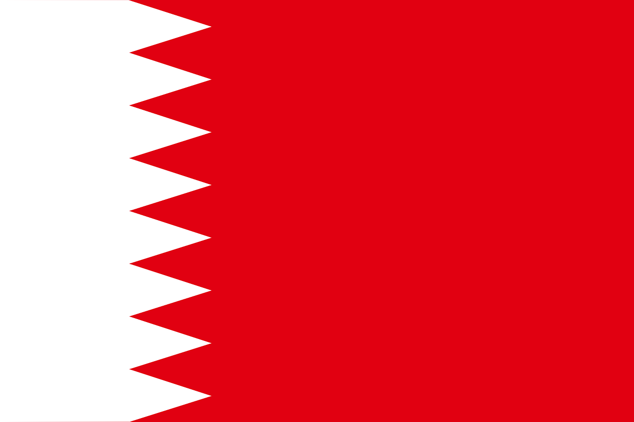 bahrain flag kingdom of bahrain free photo