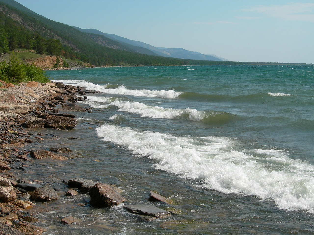 baikal water beach free photo