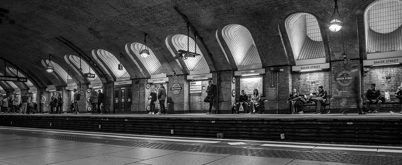baker street tube station  london  underground free photo