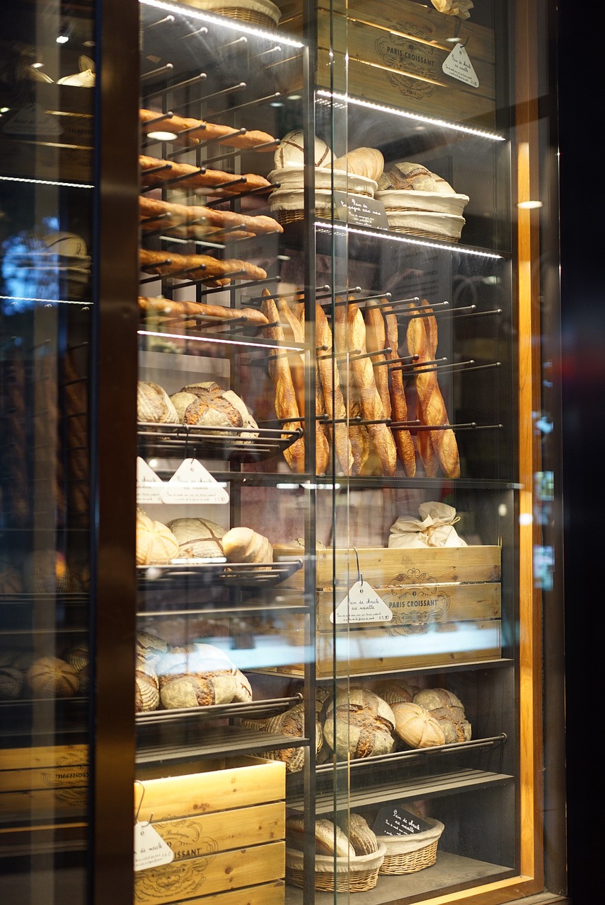 bakery display cases glass free photo