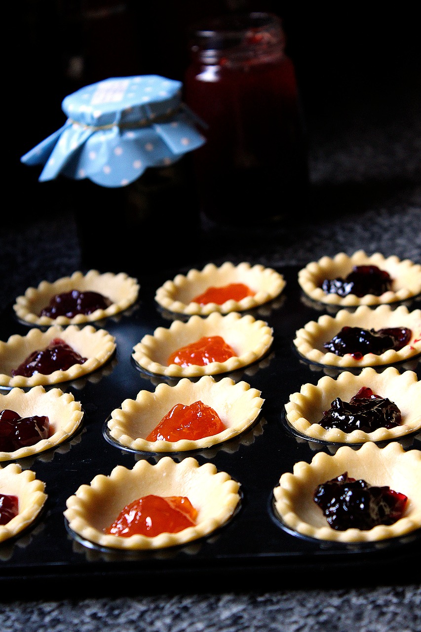 baking jam tarts free photo