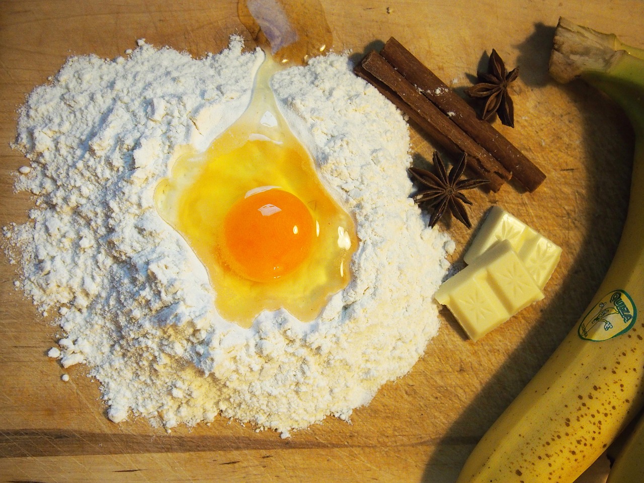 baking flour egg free photo