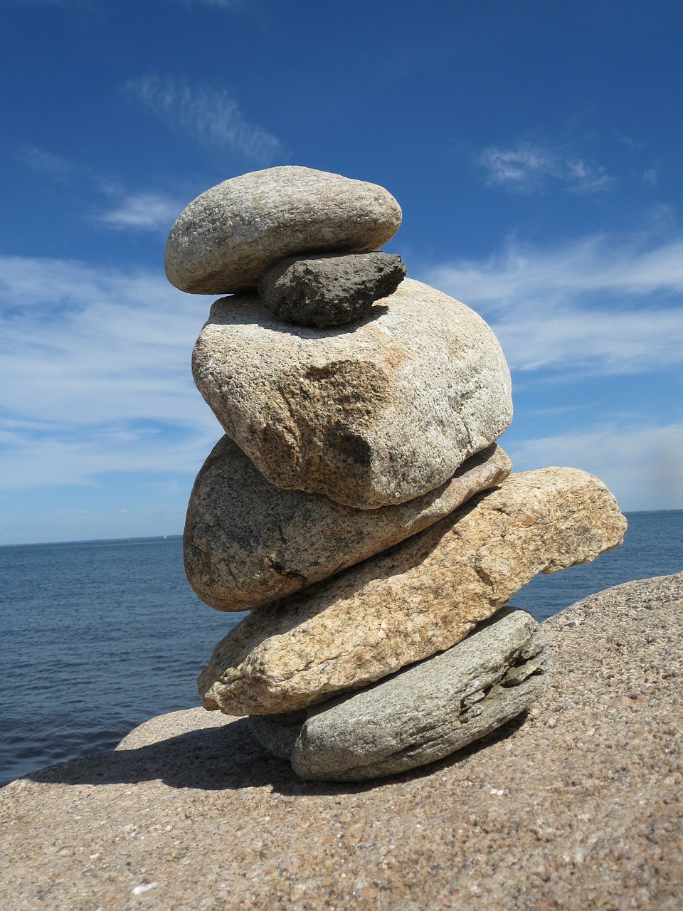 balance rocks beach free photo