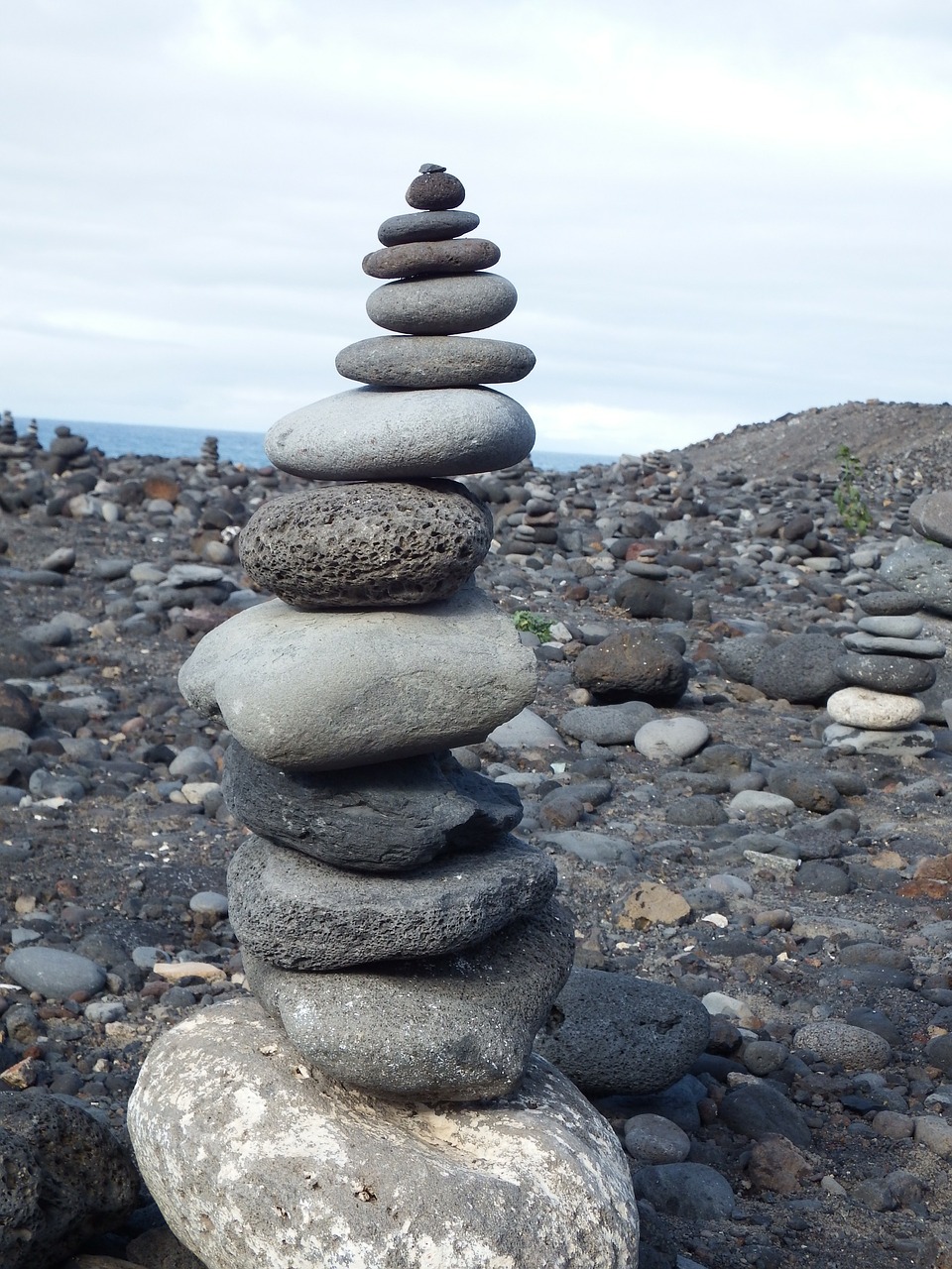 balance stones tower free photo