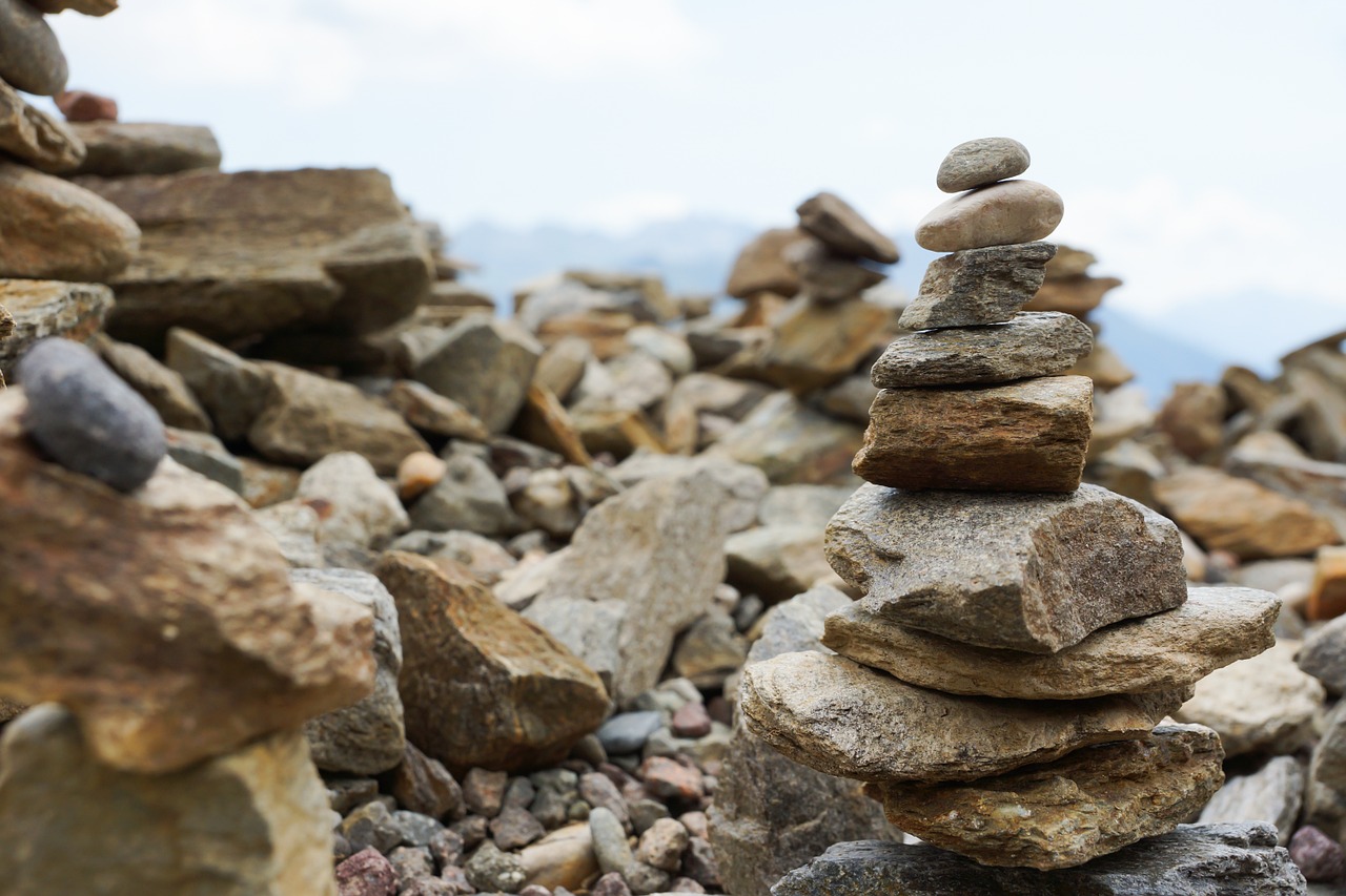 balance stones meditation free photo