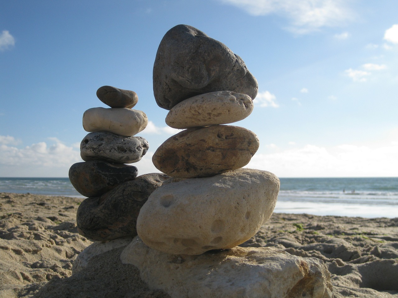 balance stones stacked free photo