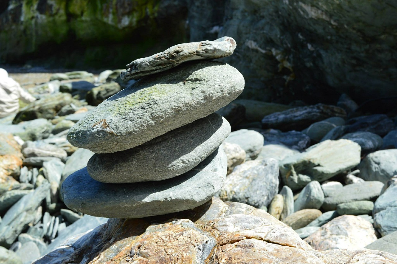 balance rock stones free photo