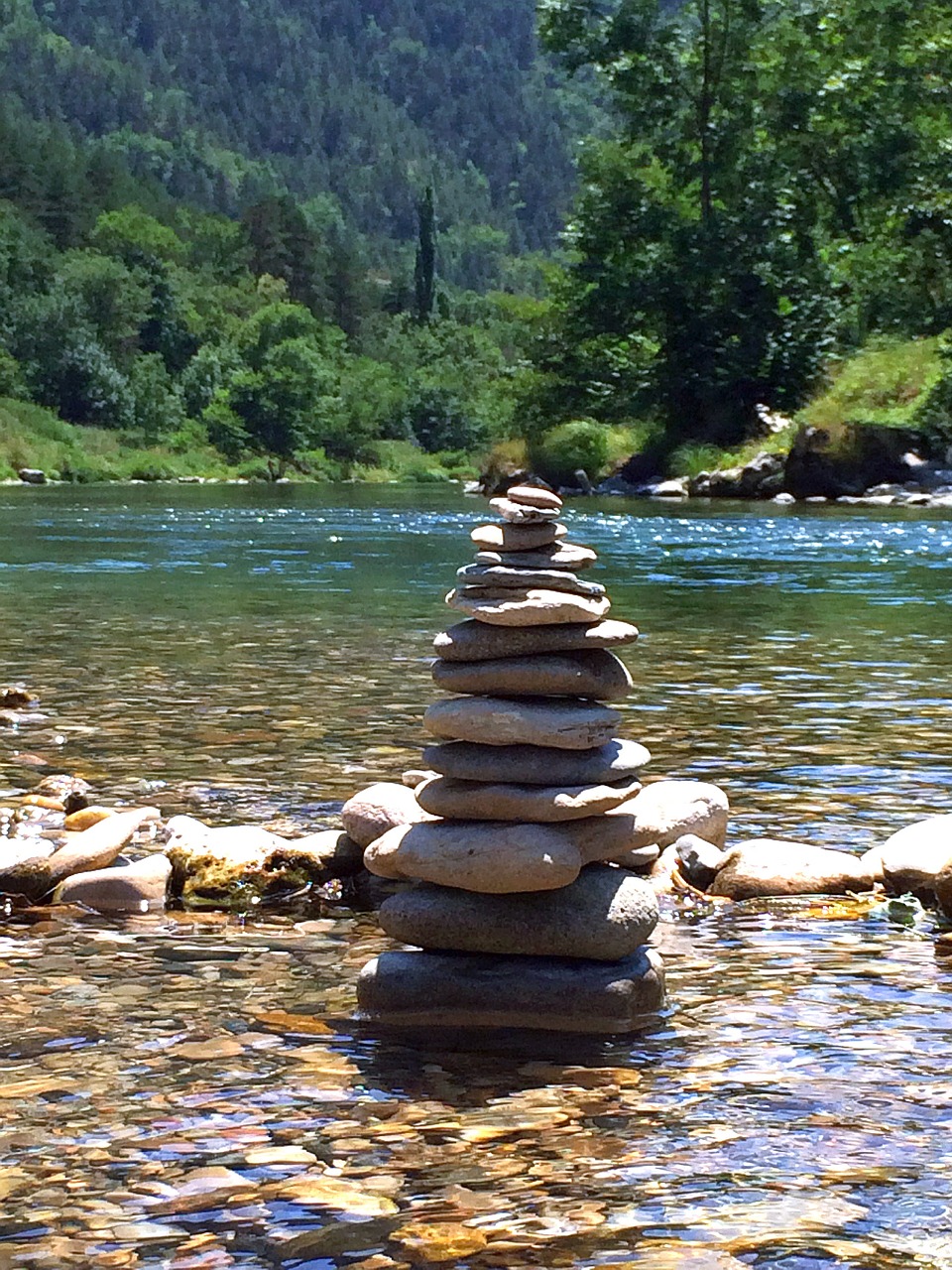 balanse stones river free photo