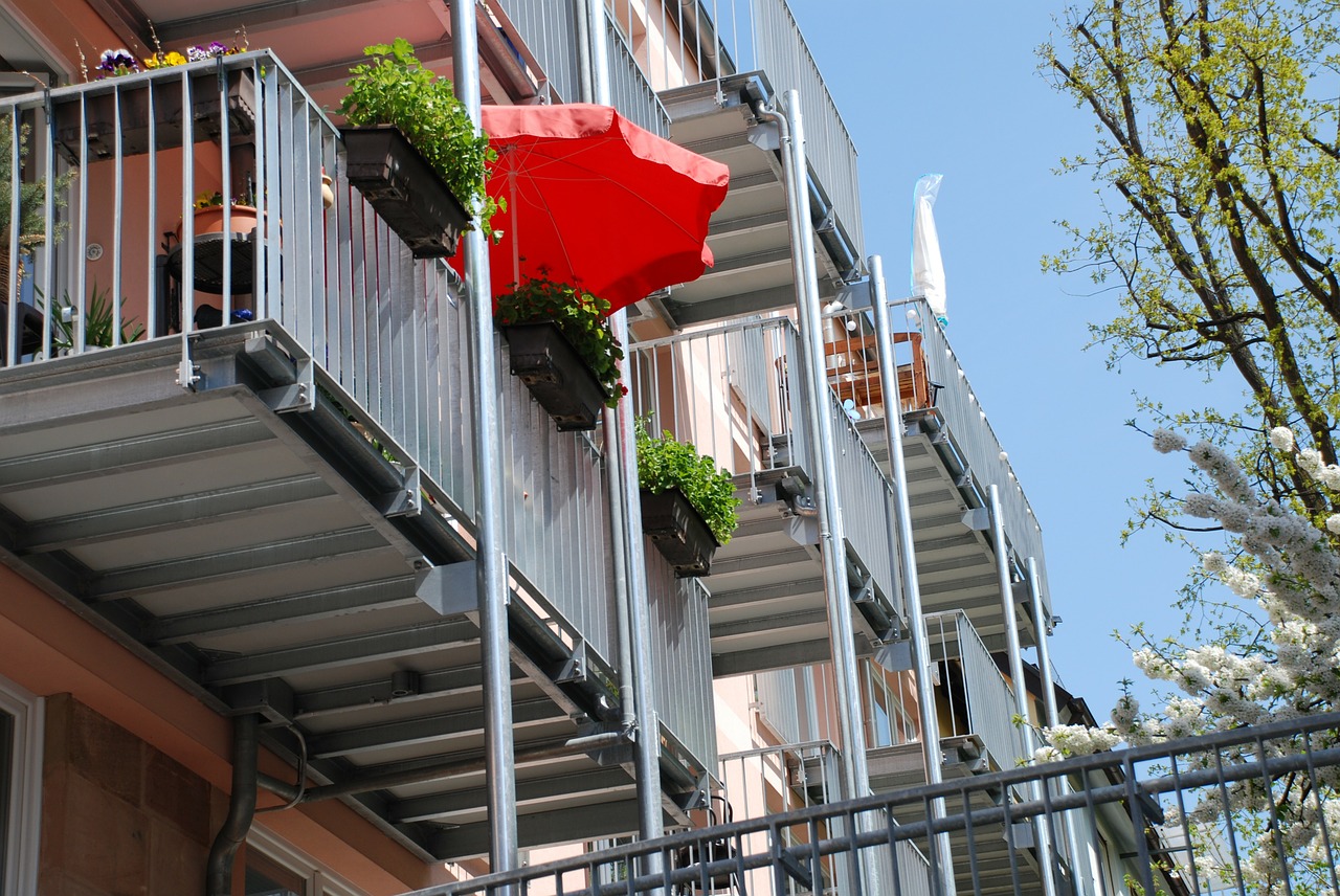 balconies home apartment free photo