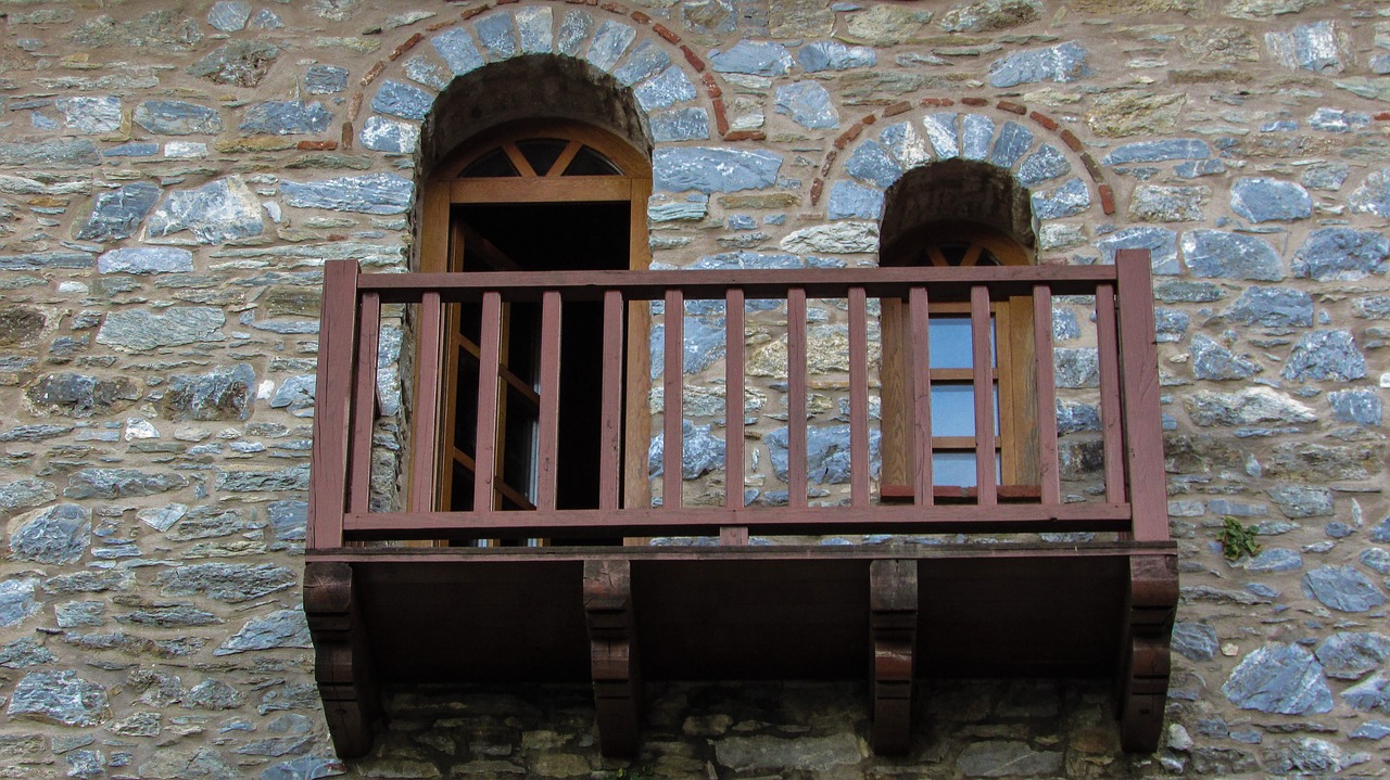 balcony monastery church free photo