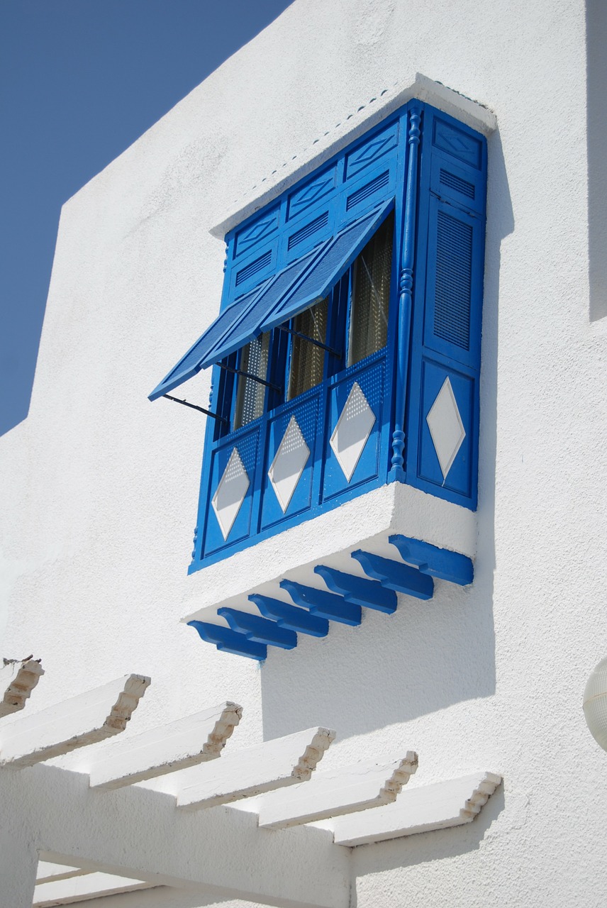 balcony tunisia facade free photo