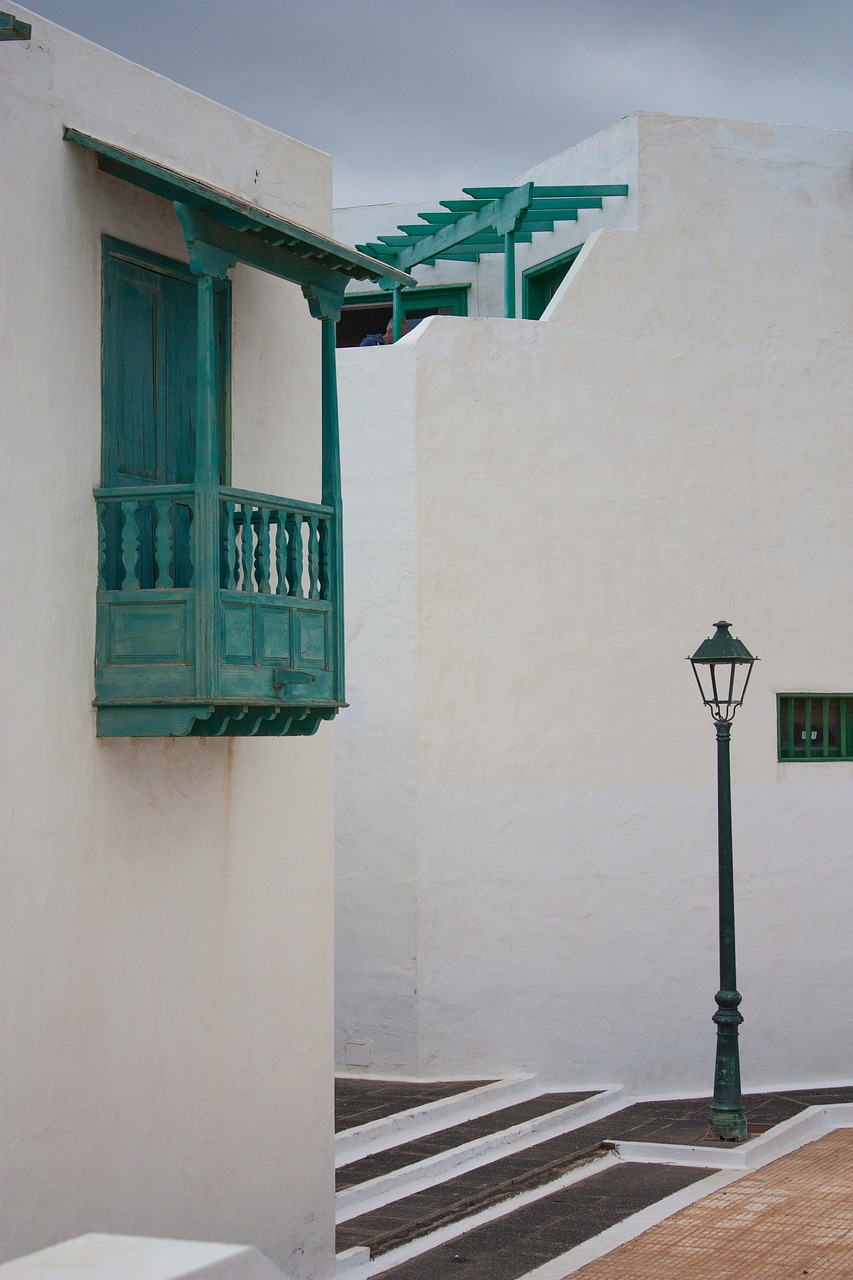 balcony architecture lanzarote free photo