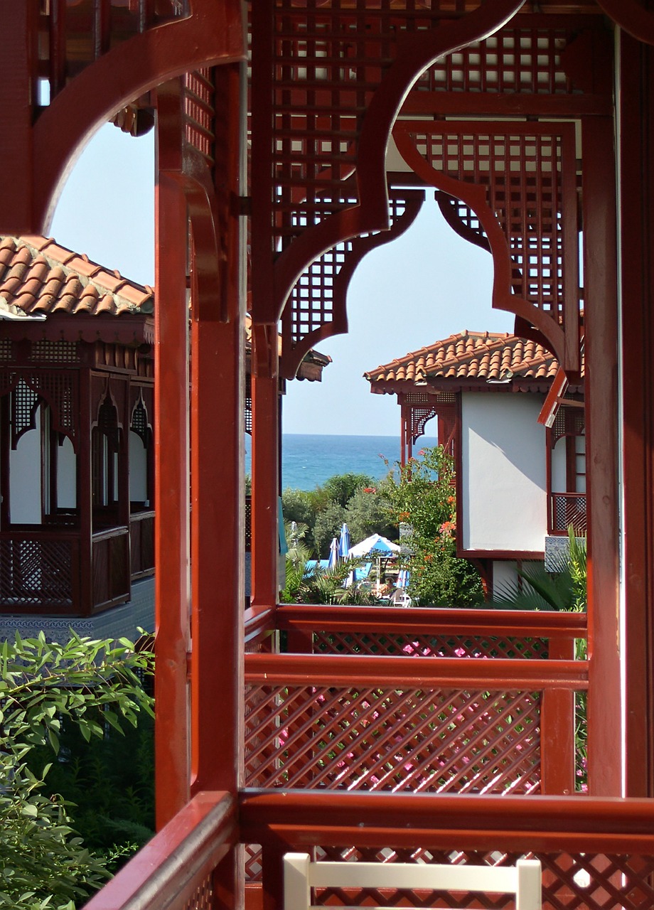 balcony sea vacation free photo