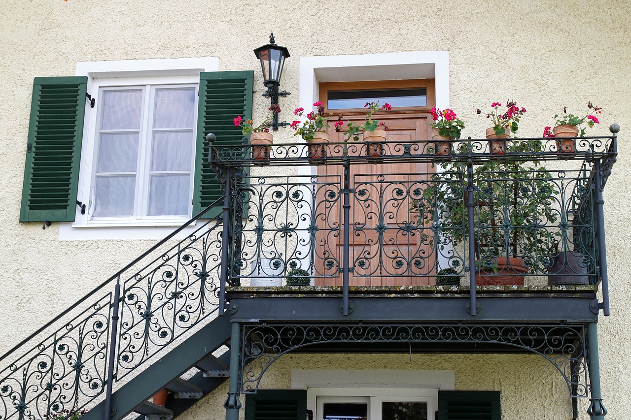 balcony emergence railing free photo