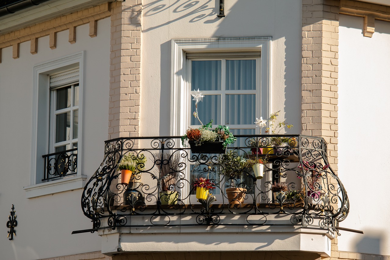 balcony iron wrought iron free photo