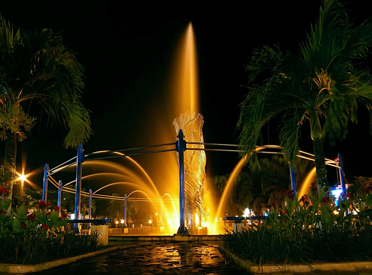 balikpapan indonesia fountain free photo