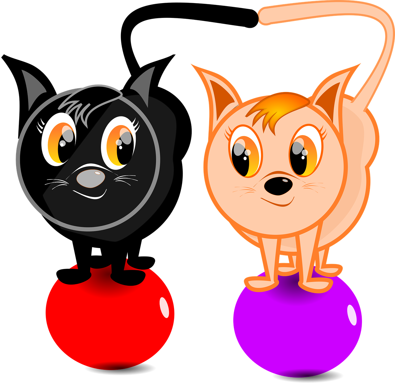 ball cartoon cat free photo