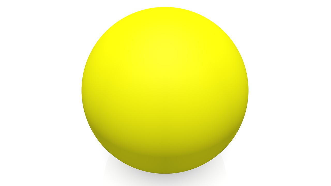 ball about yellow free photo