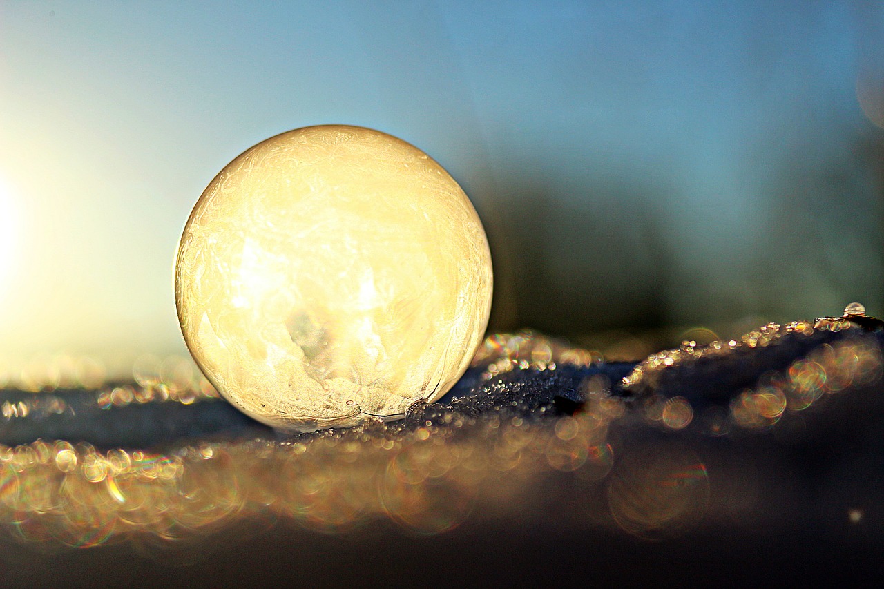 ball soap bubble frost globe free photo