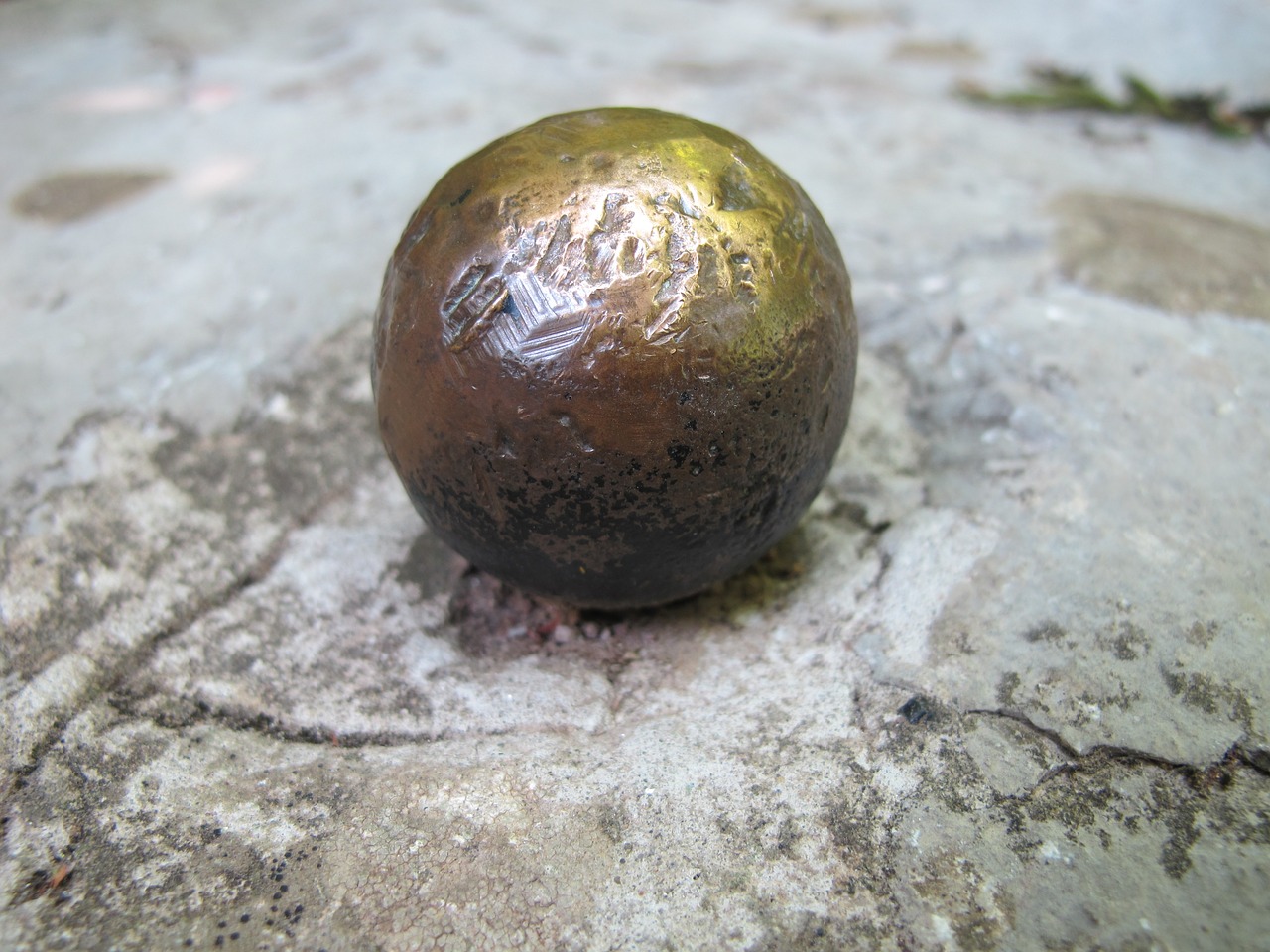 ball brass sculpture free photo