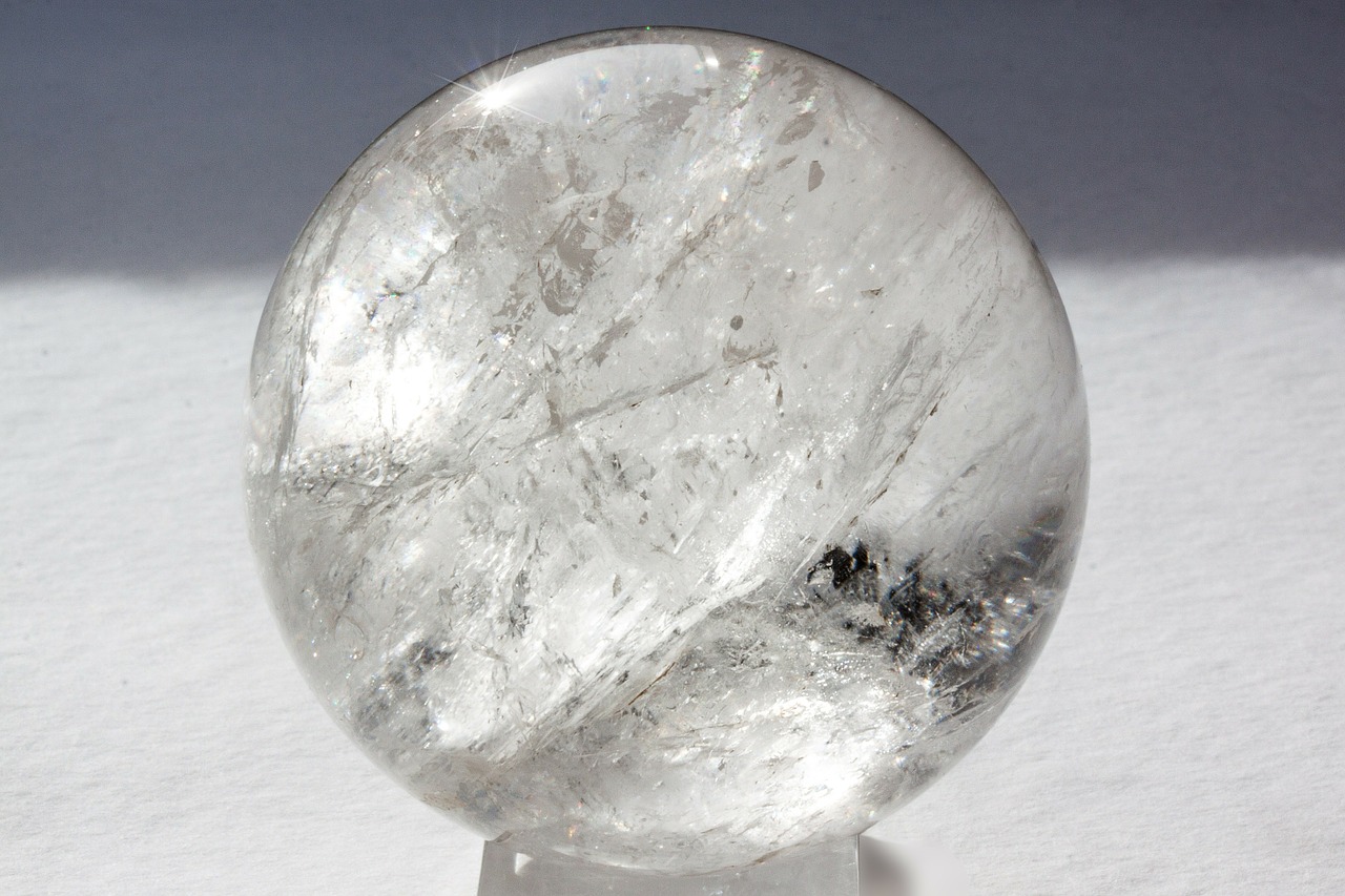 ball crystal ball pure quartz free photo