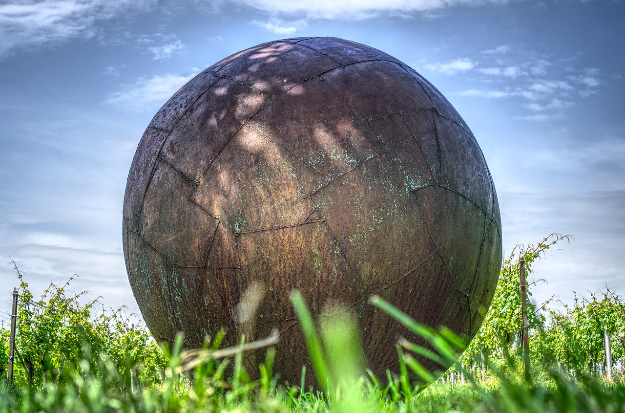 ball  sculpture  art free photo