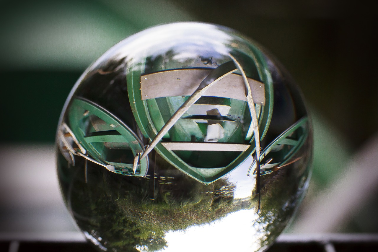 ball  glass  mirroring free photo