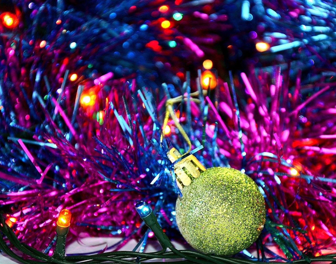 ball  new year's eve  tinsel free photo