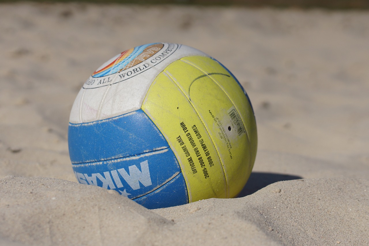 ball beach volleyball free photo