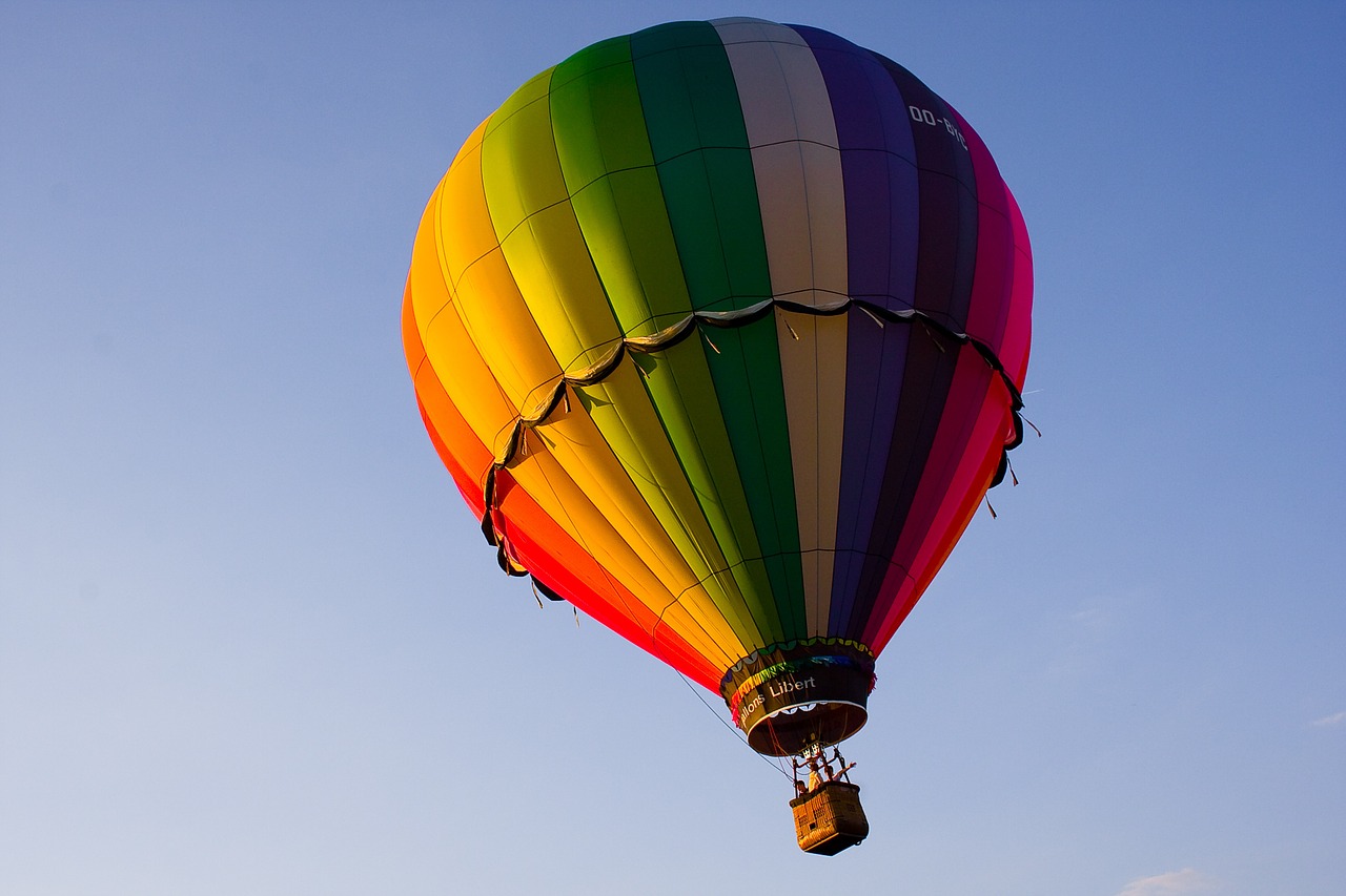 ball rainbow airship free photo