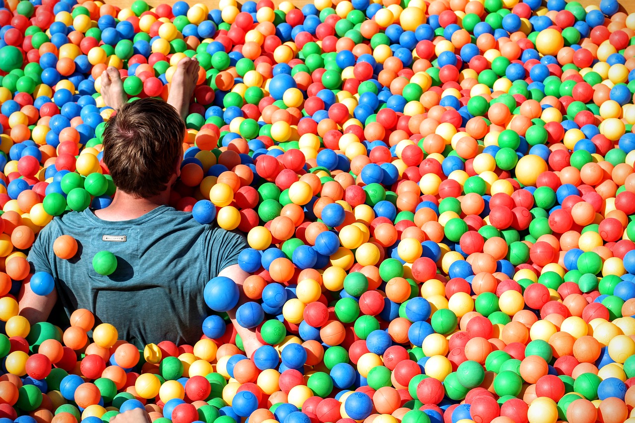 ball pit fun colorful free photo