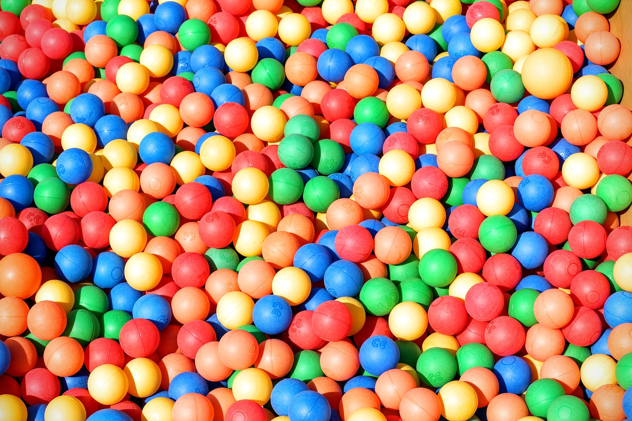 ball pit balls colorful free photo