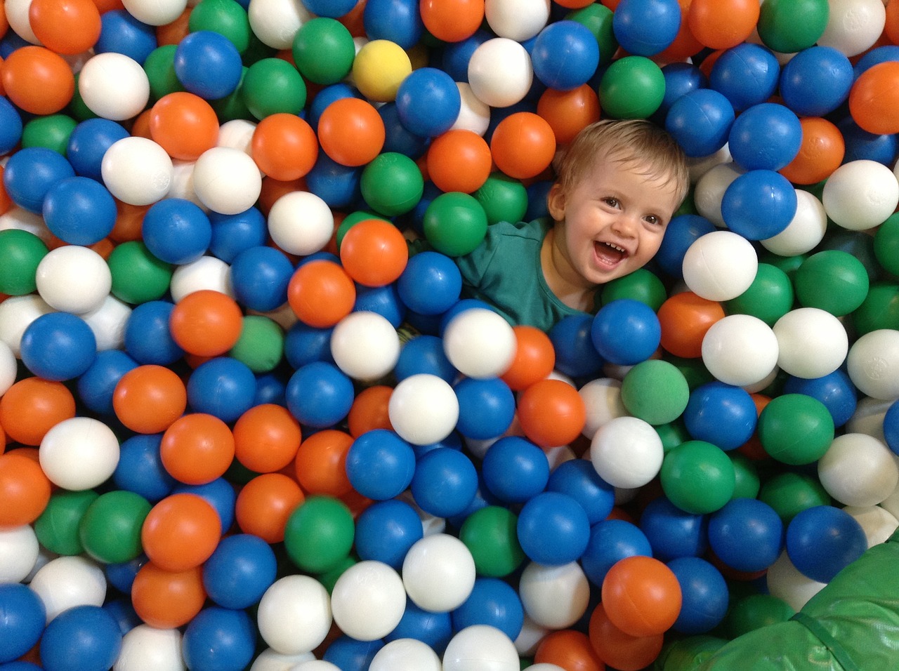 ball pool colors small children free photo