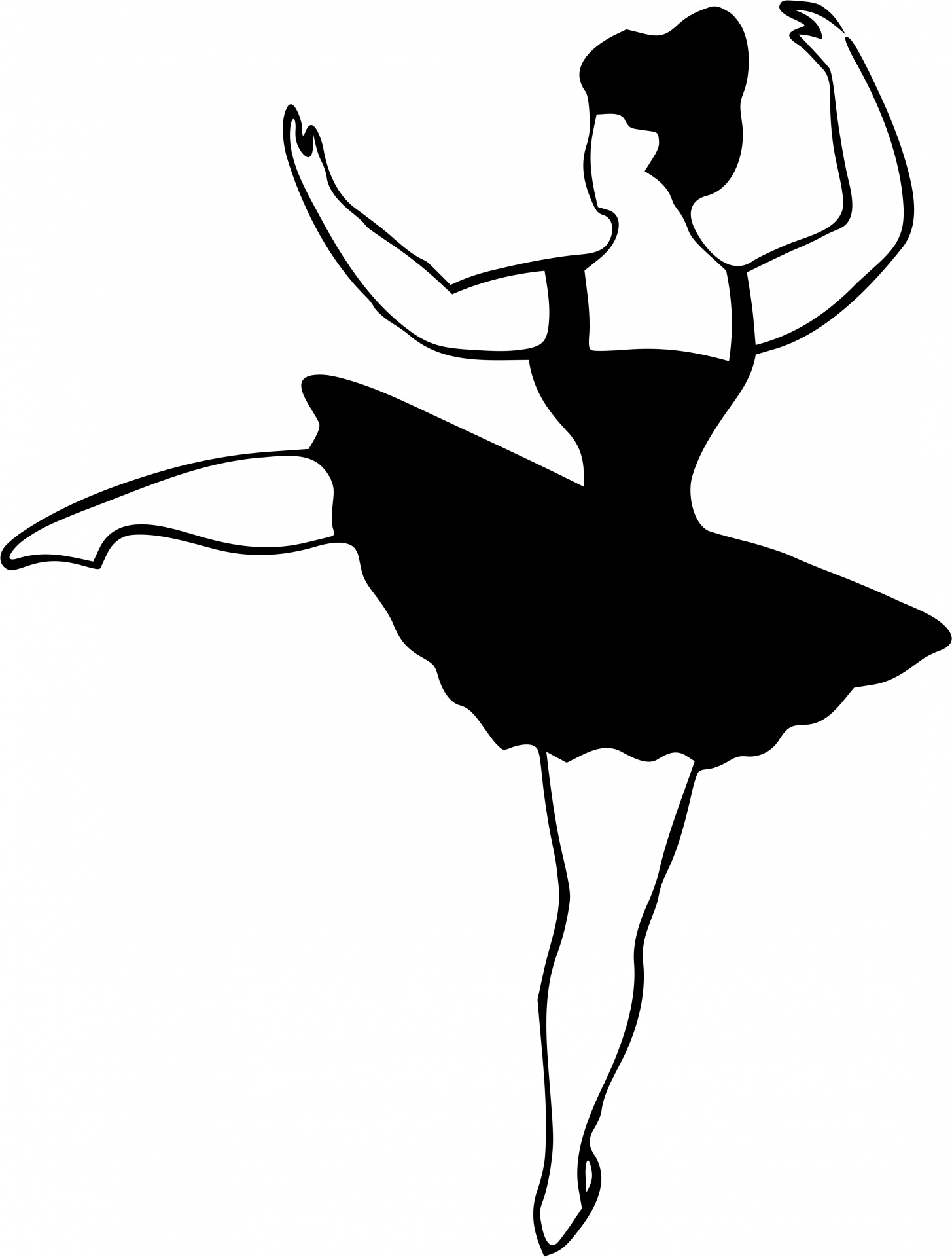 Графическое изображение балерины