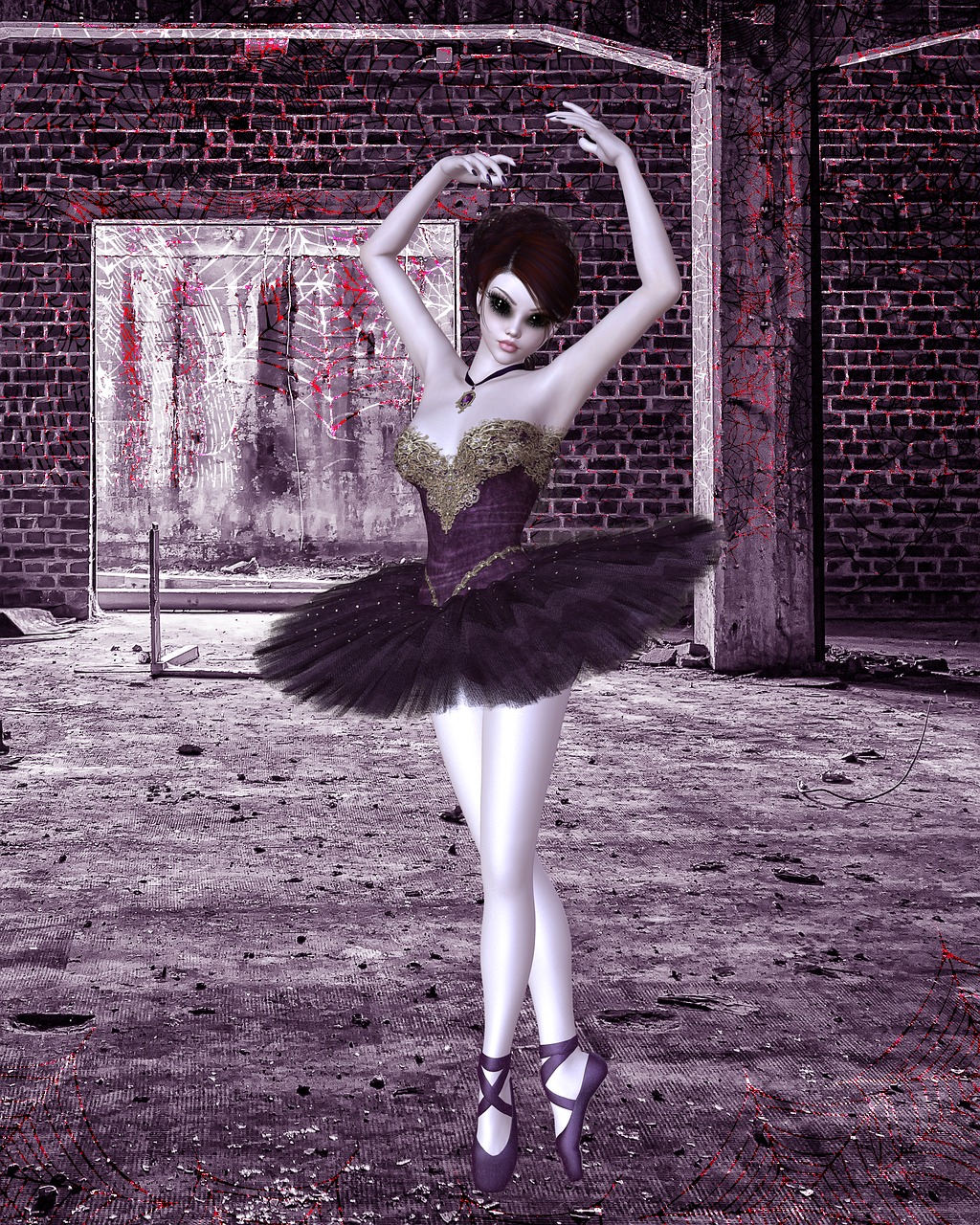 ballet goth gothic free photo