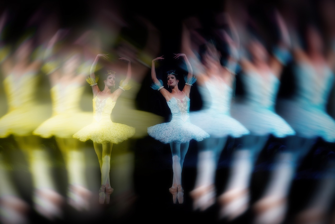 ballet dancer deliberate blur free photo