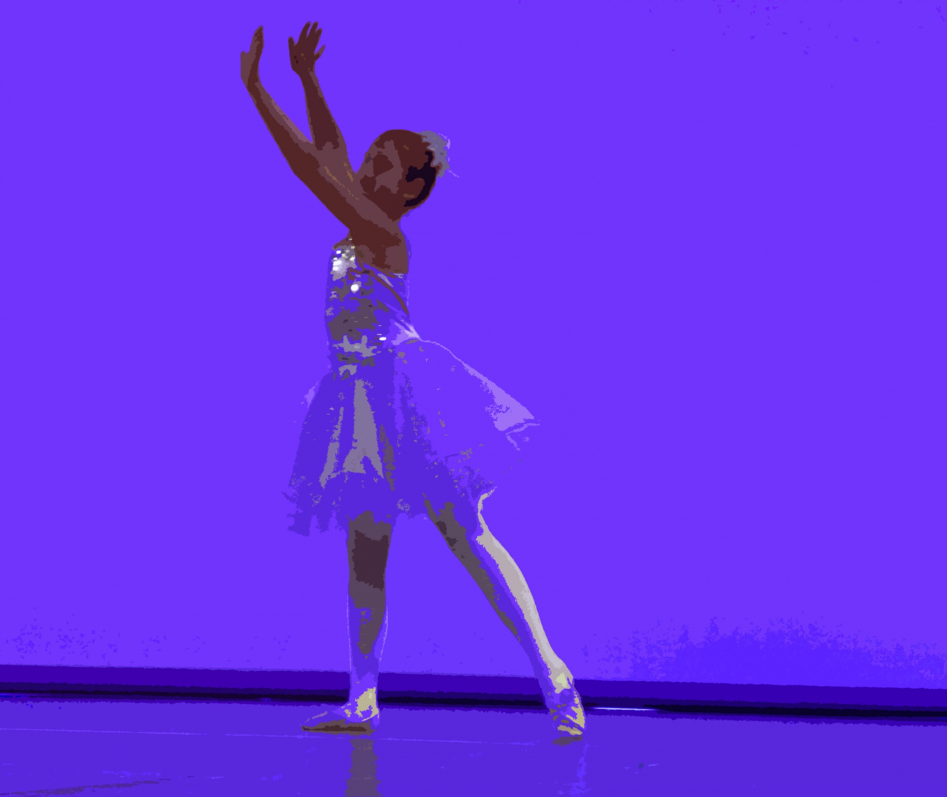 ballet blues negative space free photo