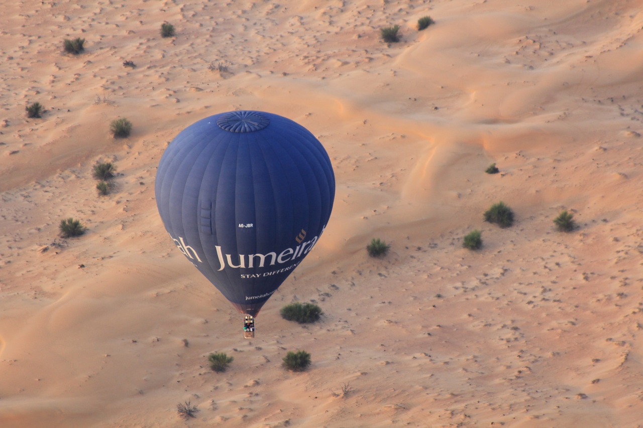 balloon desert flight free photo