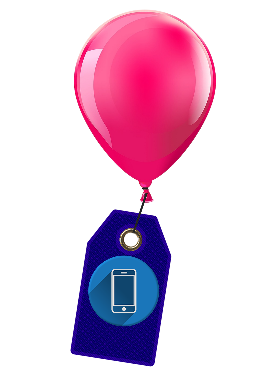 balloon shield mobile phone free photo