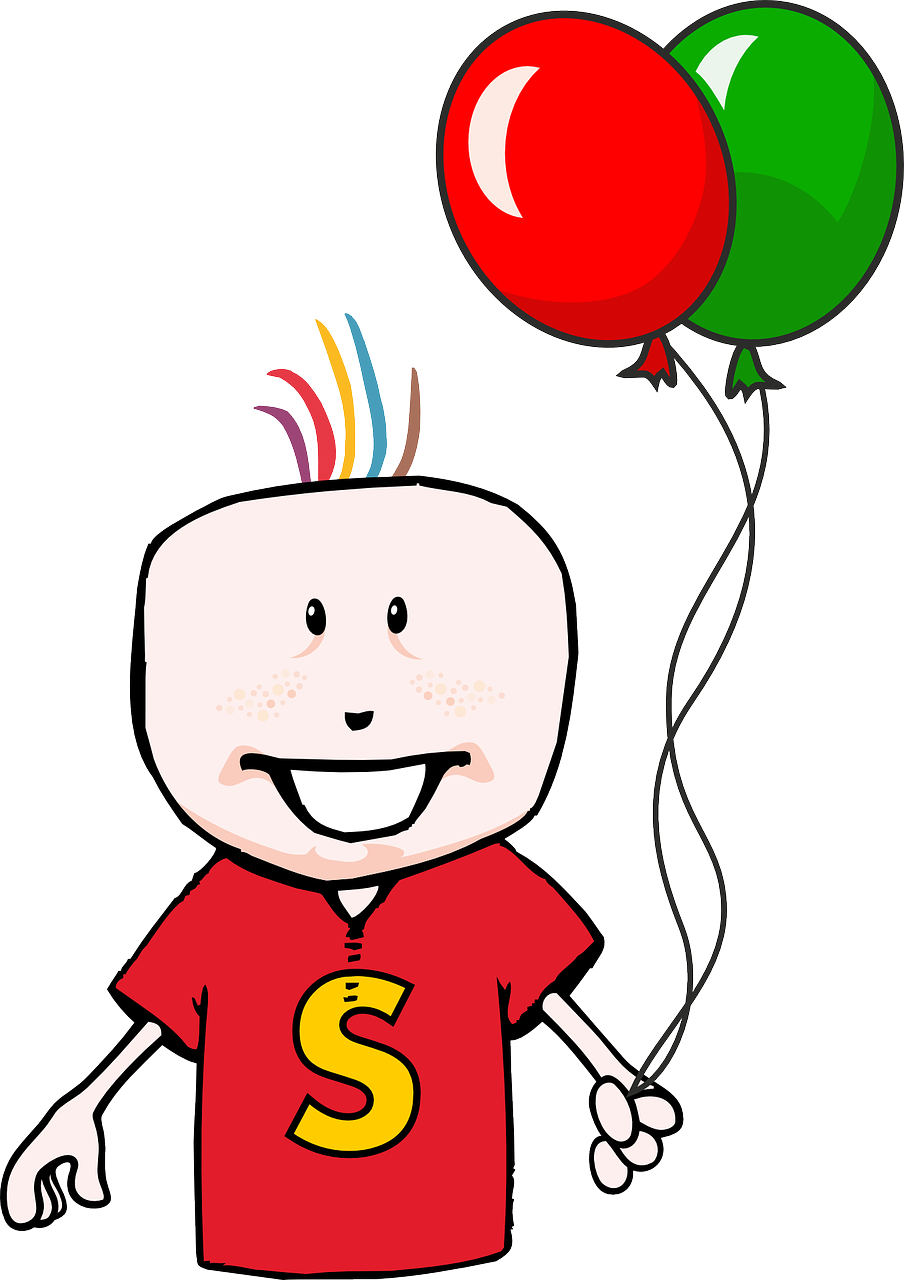 balloon happy child free photo